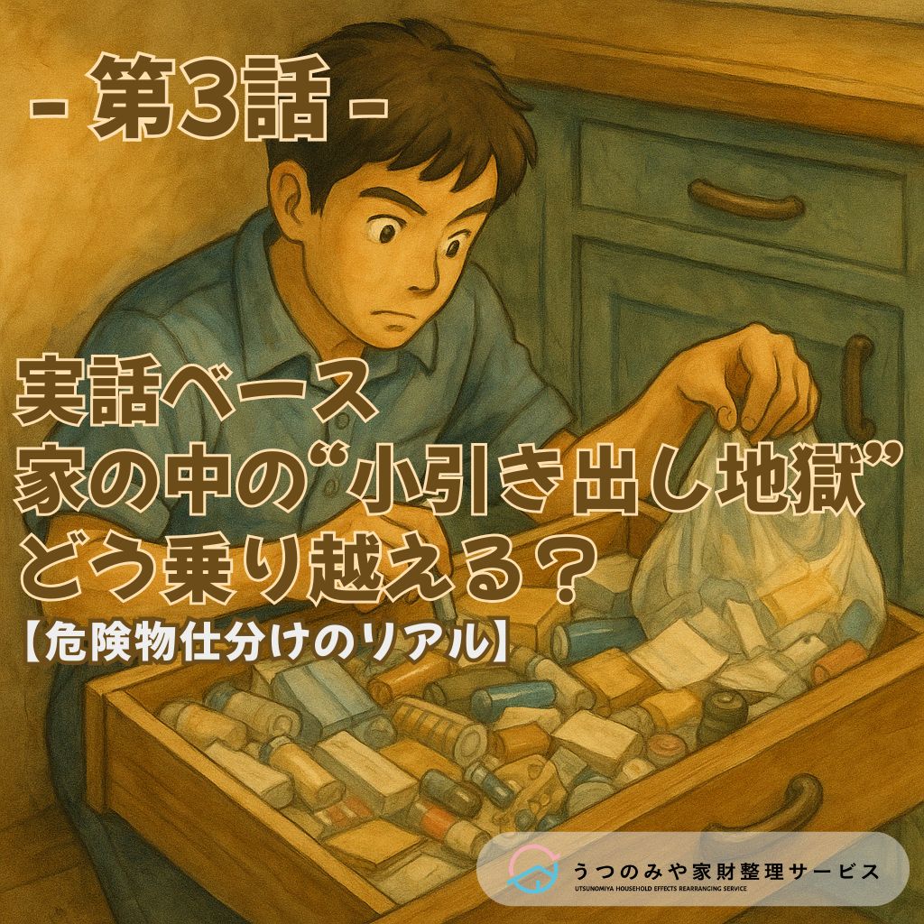 宇都宮　遺品整理　家財整理　危険物　不燃　ゴミ　片付け　うつのみや家財整理サービス