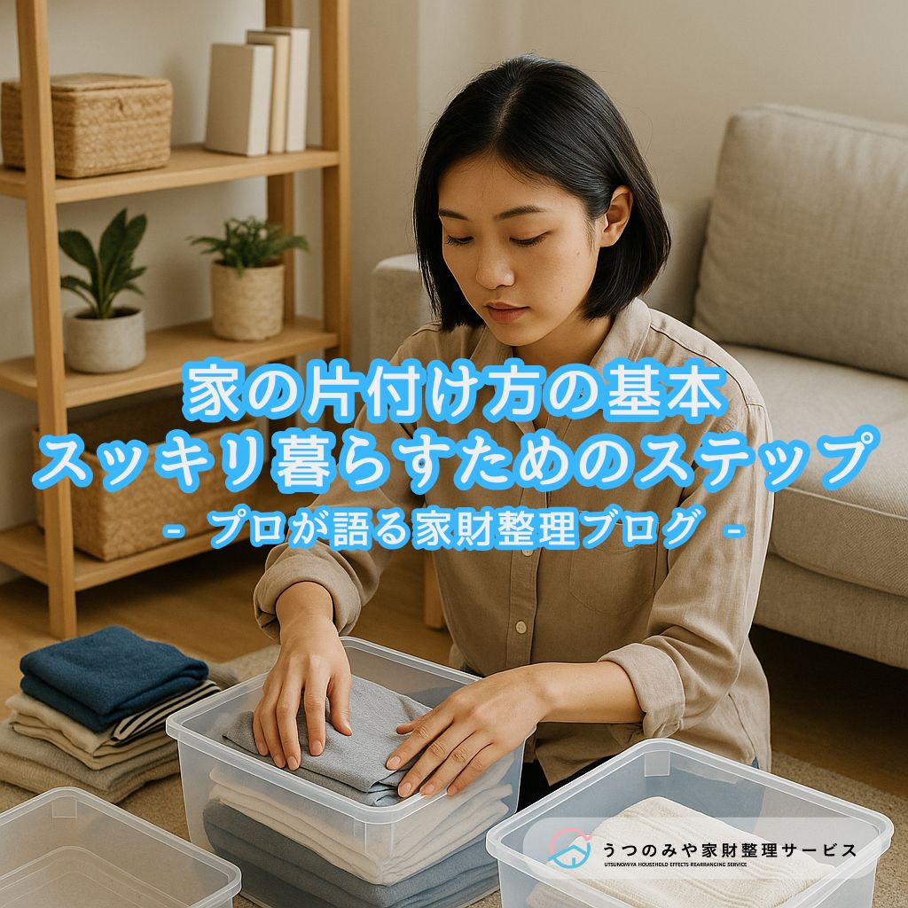 家　片付け　基本　生前整理　遺品整理　断捨離　宇都宮　うつのみや家財整理サービス