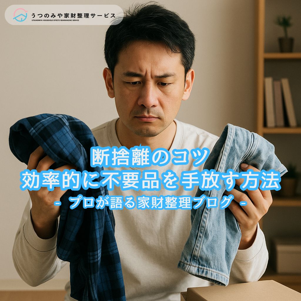 断捨離　不要品　不用品　処分　捨てる　片付け　遺品整理　生前整理　家財整理