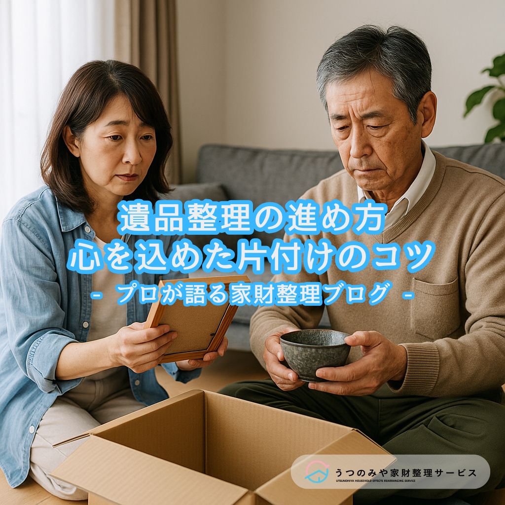 遺品整理の進め方　心を込めた片付け　宇都宮　片付け　遺品整理　生前整理　断捨離