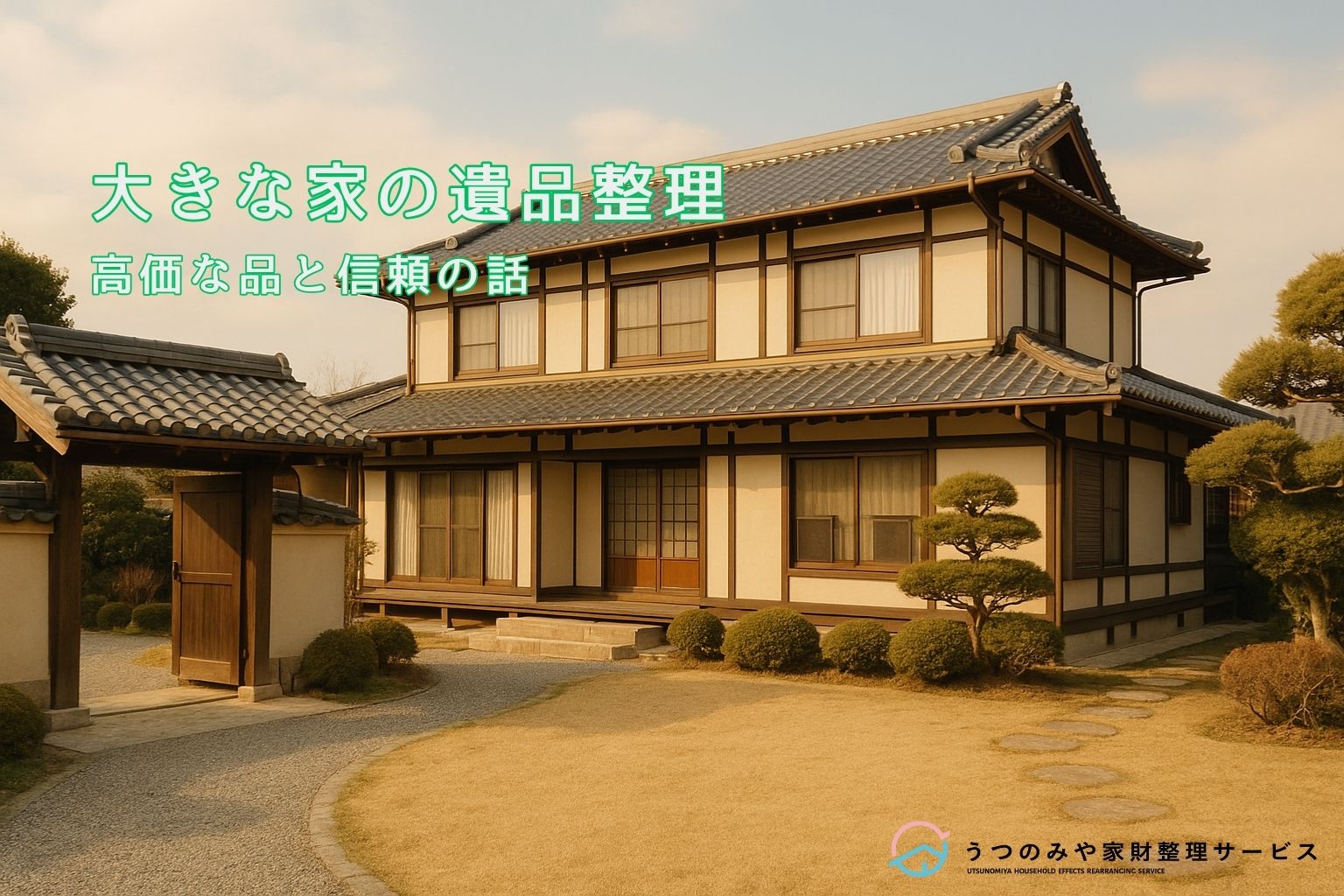 宇都宮 大きな家 高級 高額 不用品回収 買取 遺品整理